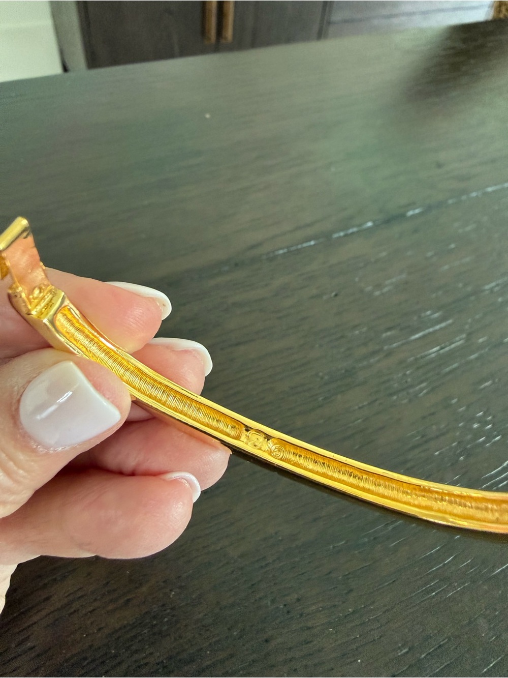 Swarovski Gold Hinged Bracelet - Picture 4 of 7